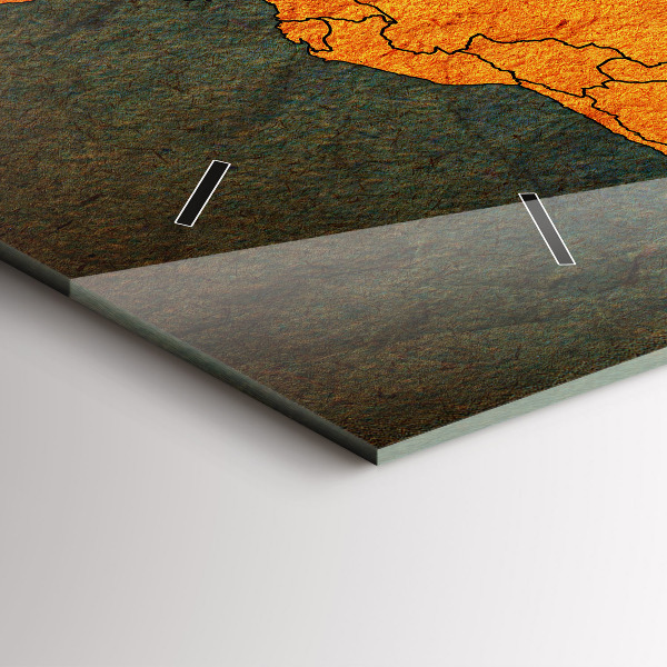 Horizontálne hodiny Mapa sveta