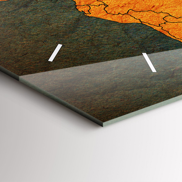 Horizontálne hodiny Mapa sveta