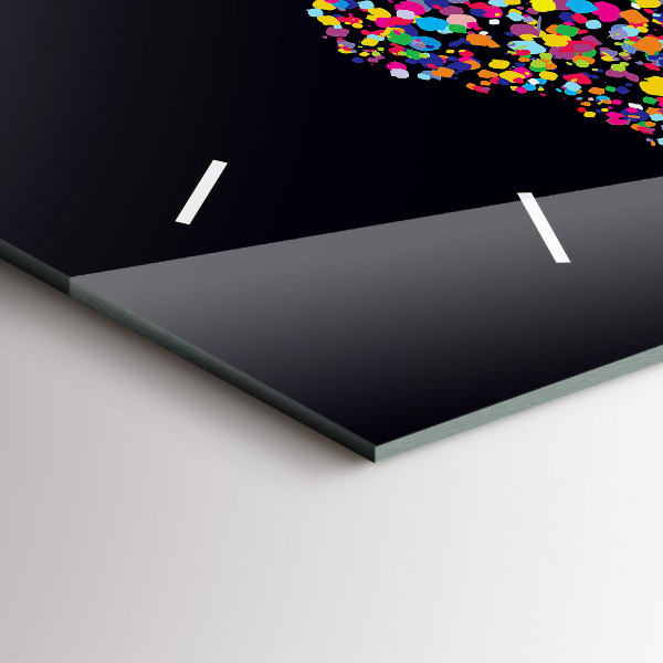 Horizontálne hodiny Mapa sveta s bodkami