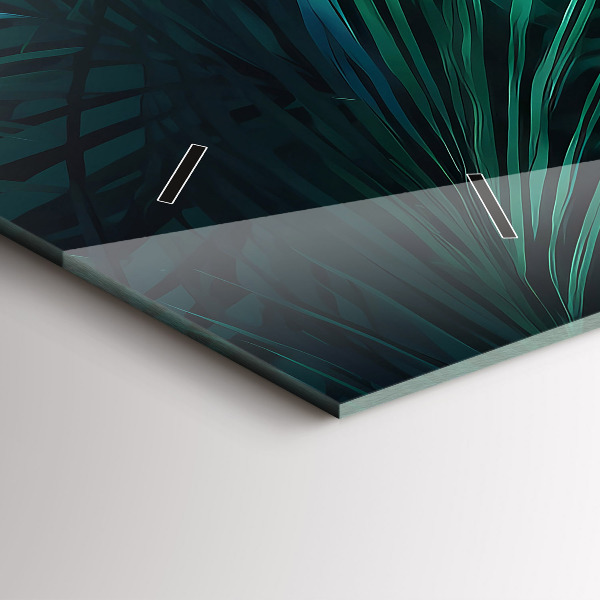 Horizontálne hodiny Tropické listy