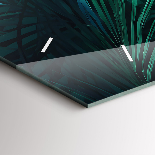 Horizontálne hodiny Tropické listy