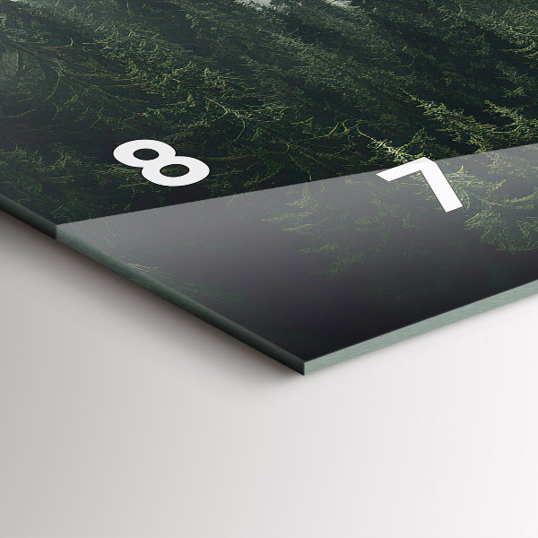 Horizontálne hodiny Lesná krajina