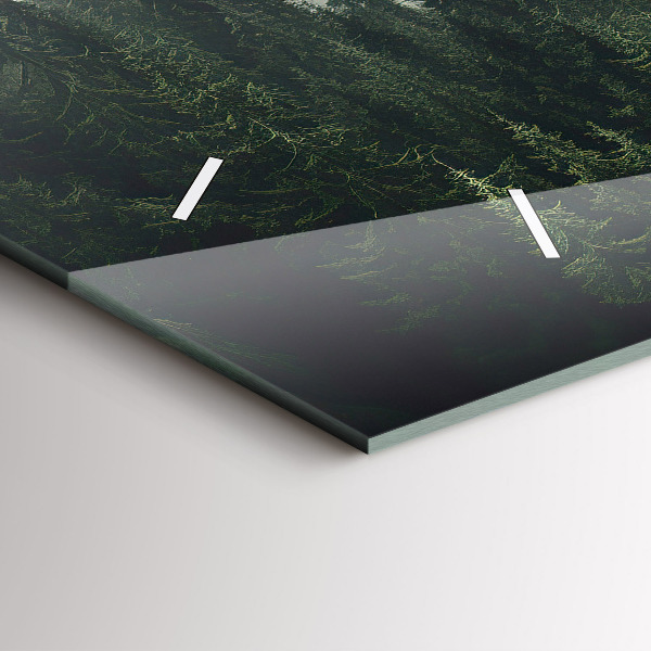 Horizontálne hodiny Lesná krajina