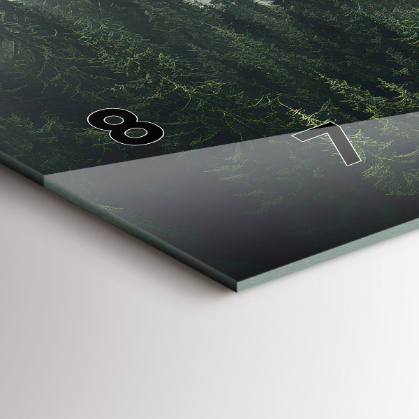 Horizontálne hodiny Lesná krajina