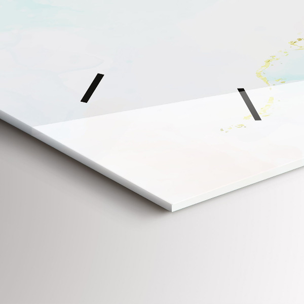 Horizontálne hodiny Akvarelový mramor