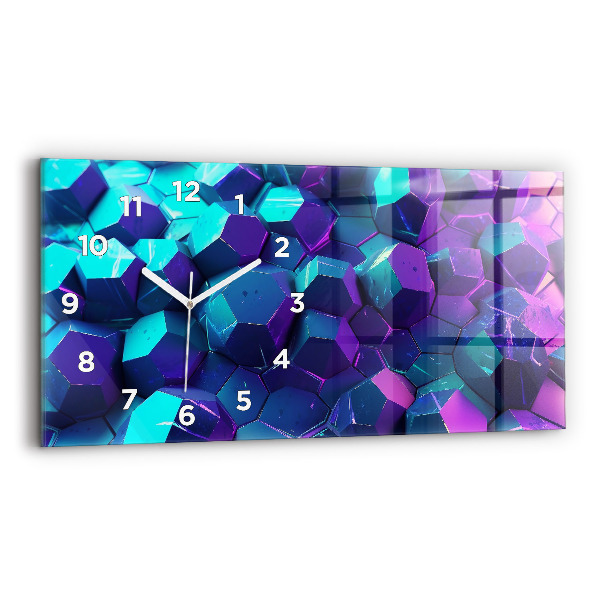 Horizontálne hodiny Geometrické postavy