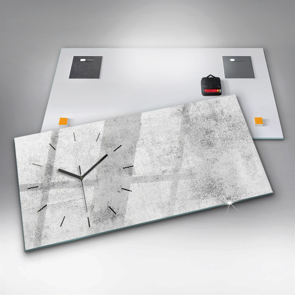 Horizontálne hodiny Betónová stena