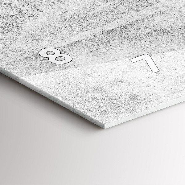 Horizontálne hodiny Betónová stena