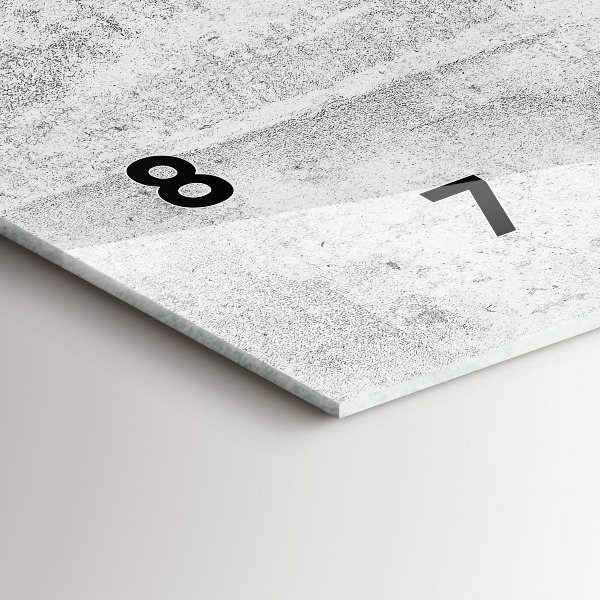 Horizontálne hodiny Betónová stena