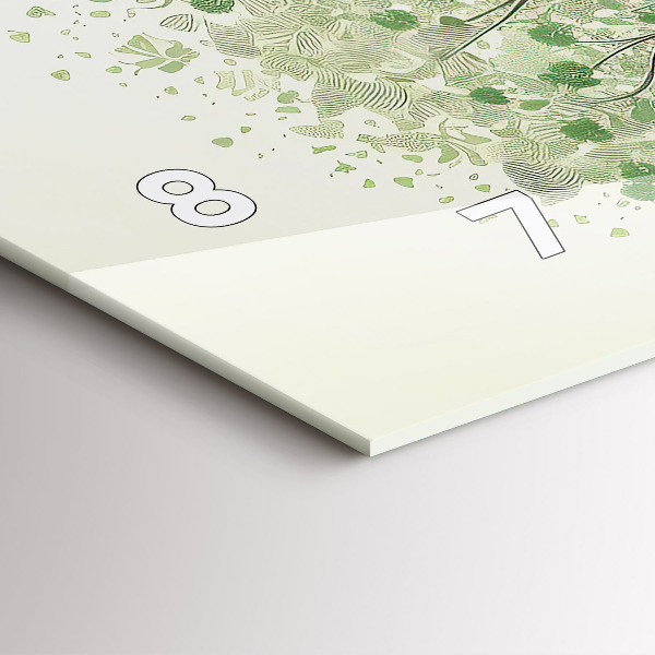 Horizontálne hodiny Veľký prírodný strom