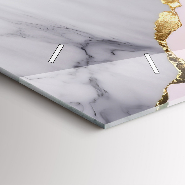 Horizontálne hodiny Mramorový vzor