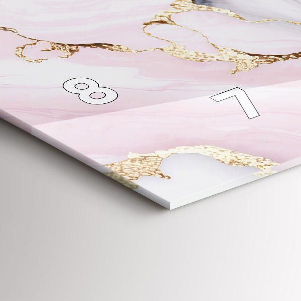 Horizontálne hodiny Mramor