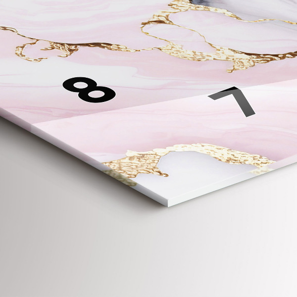 Horizontálne hodiny Mramor