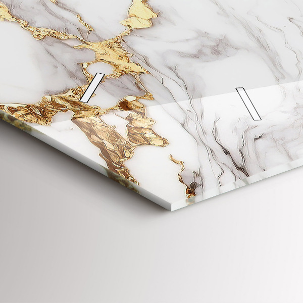 Horizontálne hodiny Dekoratívny mramor