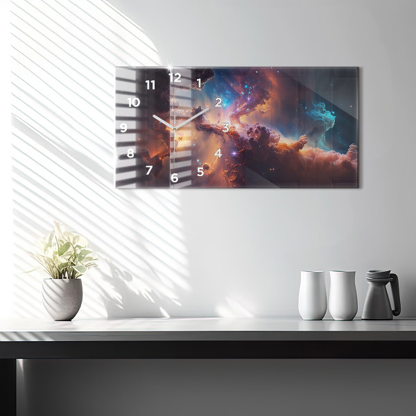 Horizontálne hodiny Kozmický svet hviezd