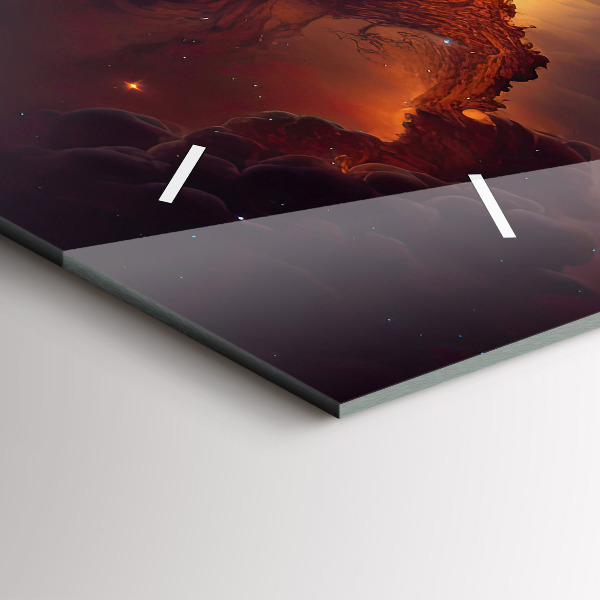 Horizontálne hodiny Kozmický svet hviezd