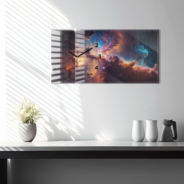 Horizontálne hodiny Kozmický svet hviezd