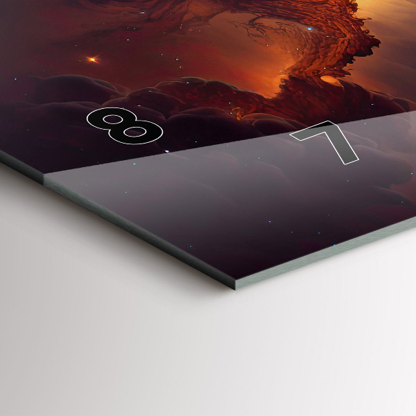 Horizontálne hodiny Kozmický svet hviezd