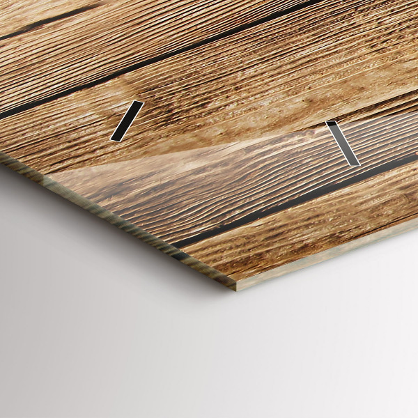 Horizontálne hodiny Drevené dosky