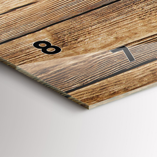 Horizontálne hodiny Drevené dosky