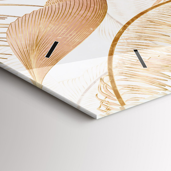 Horizontálne hodiny Vzor listov prírody