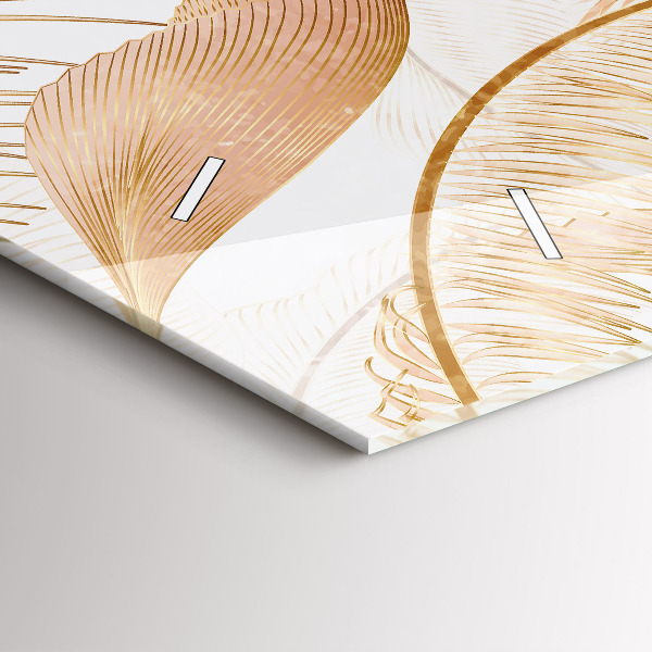 Horizontálne hodiny Vzor listov prírody