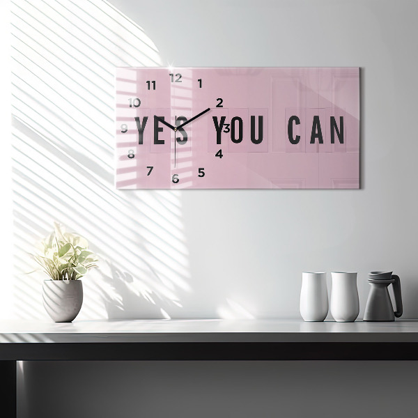 Horizontálne hodiny Áno, môžete