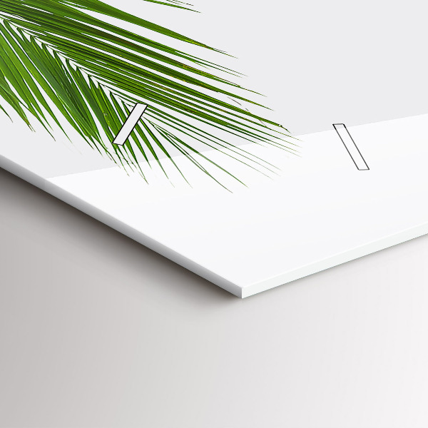 Horizontálne hodiny Prírodné palmové listy