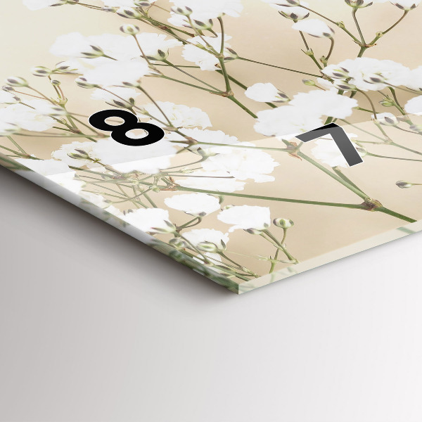 Horizontálne hodiny Kvitnúce kvety