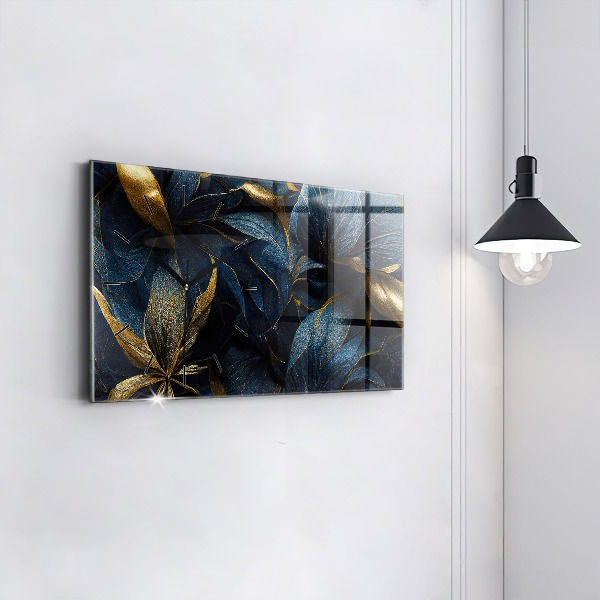 Horizontálne hodiny Dekoratívne kvety