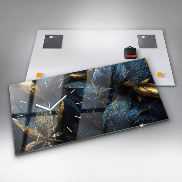 Horizontálne hodiny Dekoratívne kvety