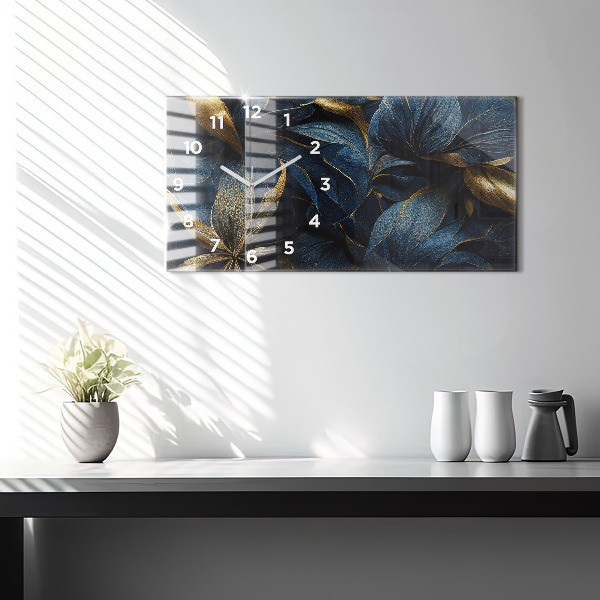 Horizontálne hodiny Dekoratívne kvety