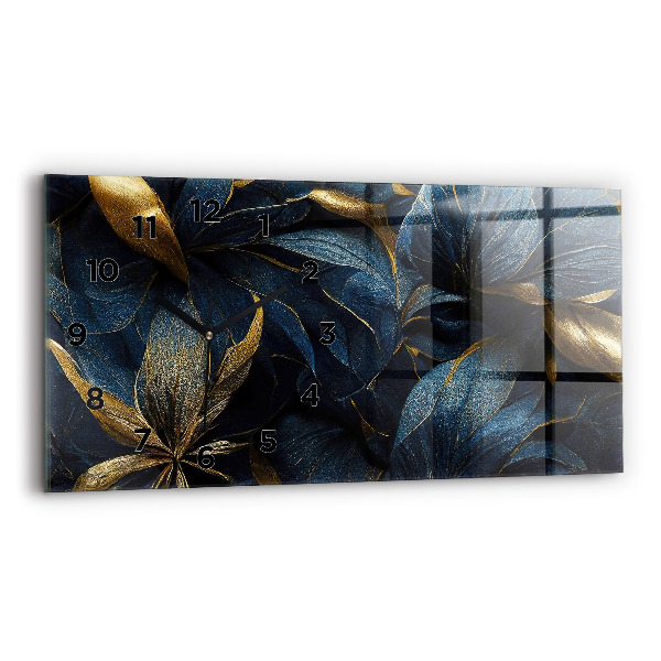 Horizontálne hodiny Dekoratívne kvety