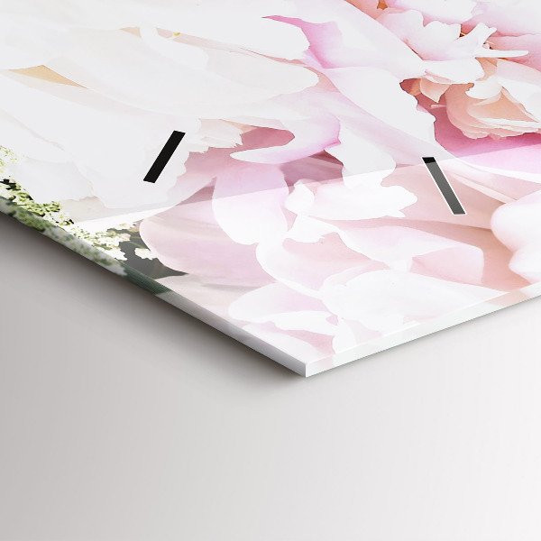 Horizontálne hodiny Dekoratívne kvety