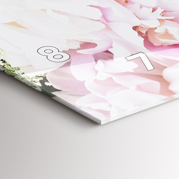 Horizontálne hodiny Dekoratívne kvety