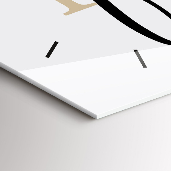 Horizontálne hodiny Nápis Rodina