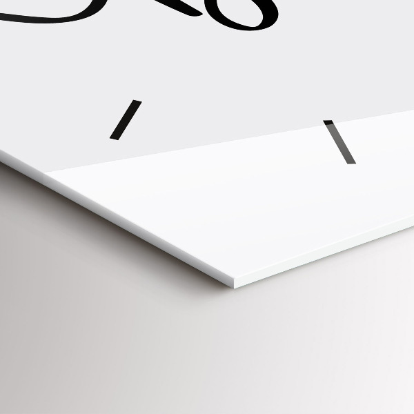 Horizontálne hodiny Nápis Bon voyage