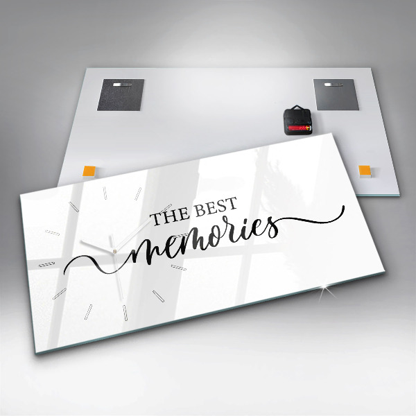 Horizontálne hodiny Nápis spomienok