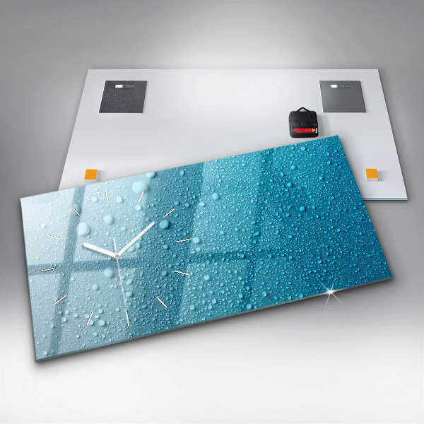 Horizontálne hodiny Vodné kvapky