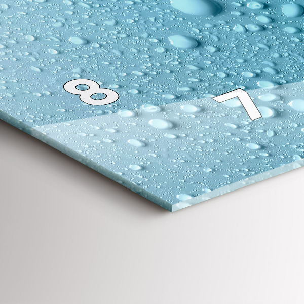 Horizontálne hodiny Vodné kvapky