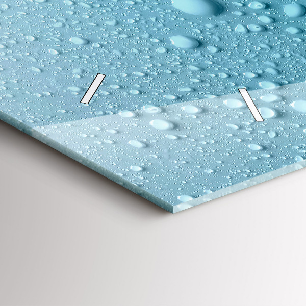 Horizontálne hodiny Vodné kvapky