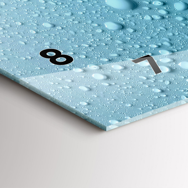 Horizontálne hodiny Vodné kvapky