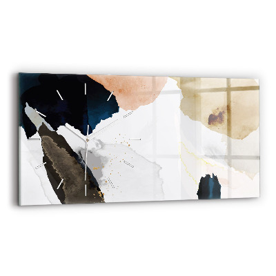 Horizontálne hodiny Abstrakcia škvrny