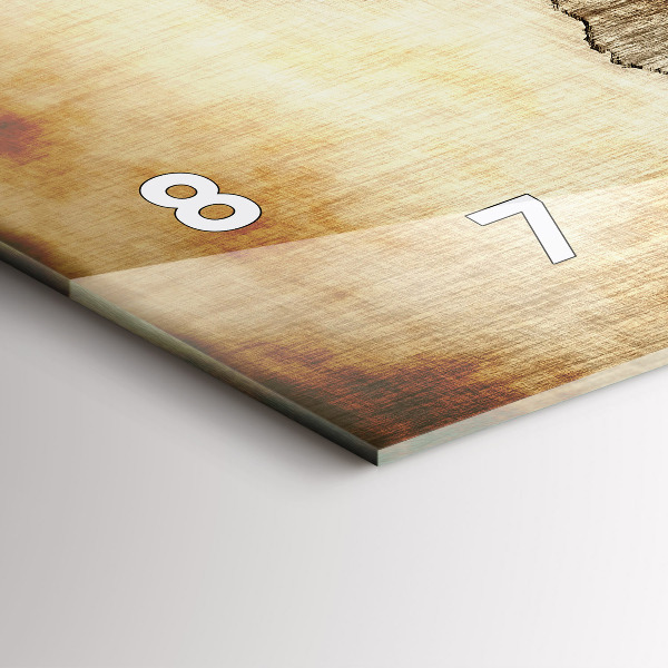 Horizontálne hodiny Stará mapa sveta