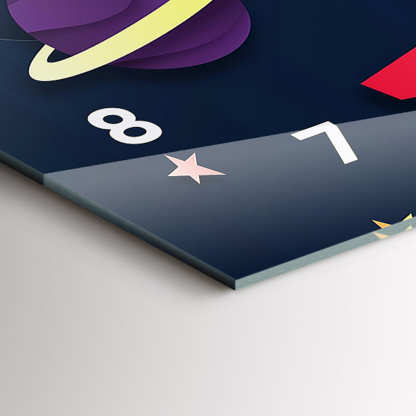 Horizontálne hodiny Detský kozmos