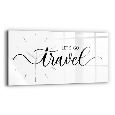 Horizontálne hodiny Cestovný nápis