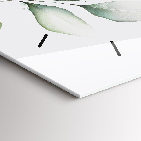 Horizontálne hodiny Listy abstrakcie