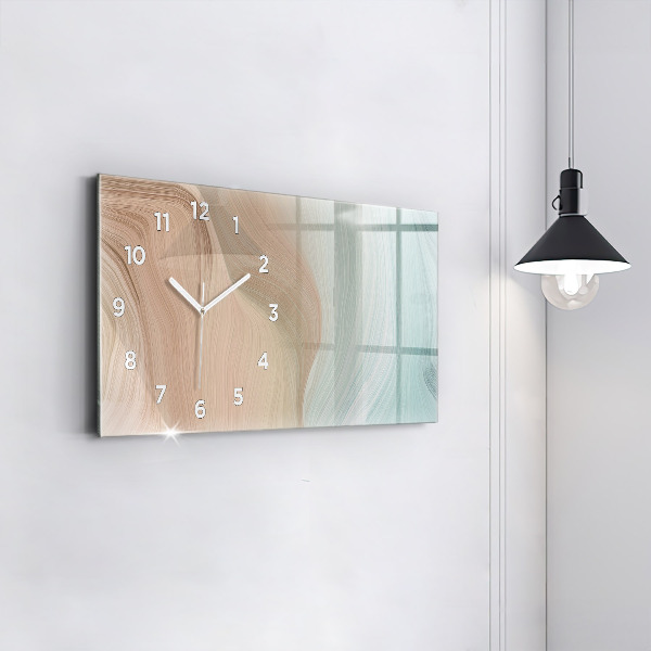 Horizontálne hodiny Vlnová abstrakcia