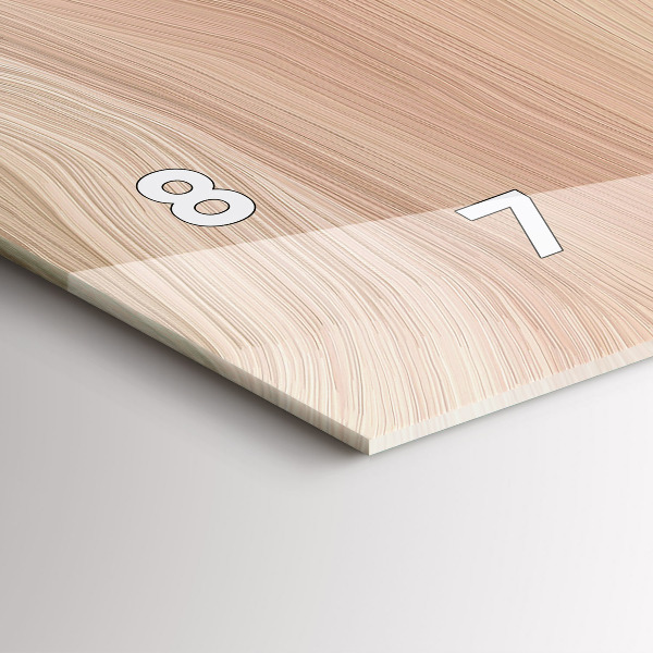 Horizontálne hodiny Vlnová abstrakcia