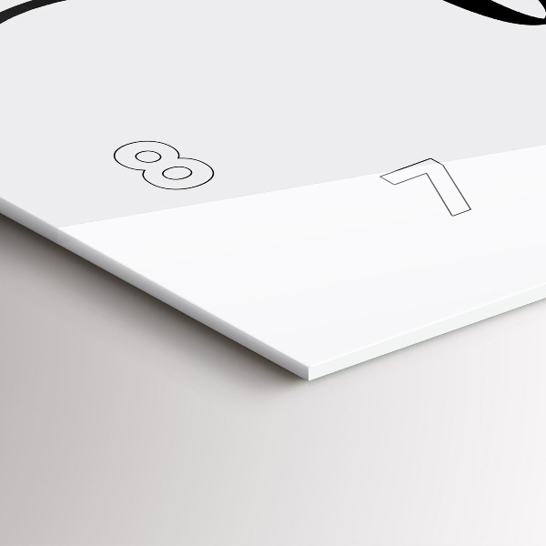 Horizontálne hodiny Rodinný nápis